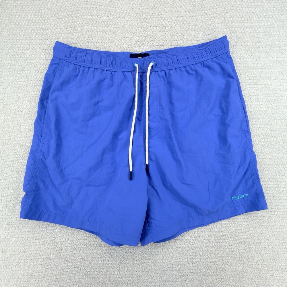 Finisterre Swim Shorts Mens 36 Blue‎ Mesh Lined Trunks Nylon Drawstring Beach